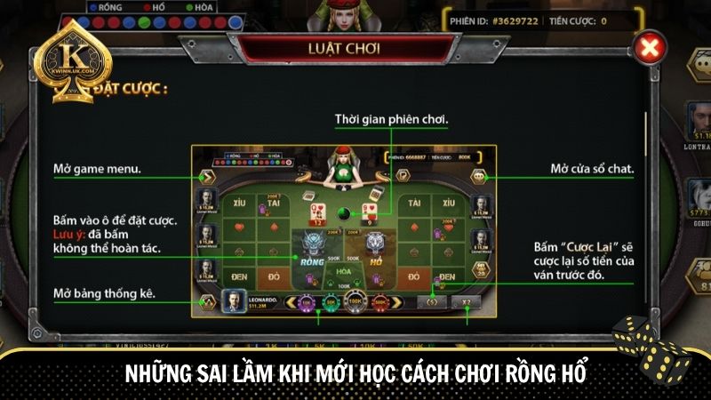 Những sai lầm khi mới học cách chơi rồng hổ