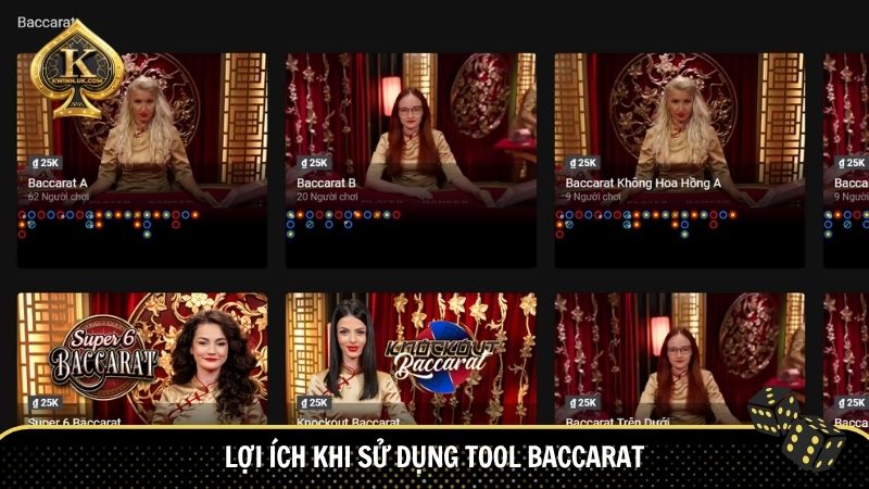 Lợi ích khi sử dụng tool baccarat