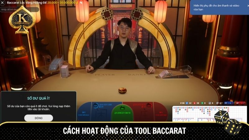 Phương thức hoạt động của tool baccarat